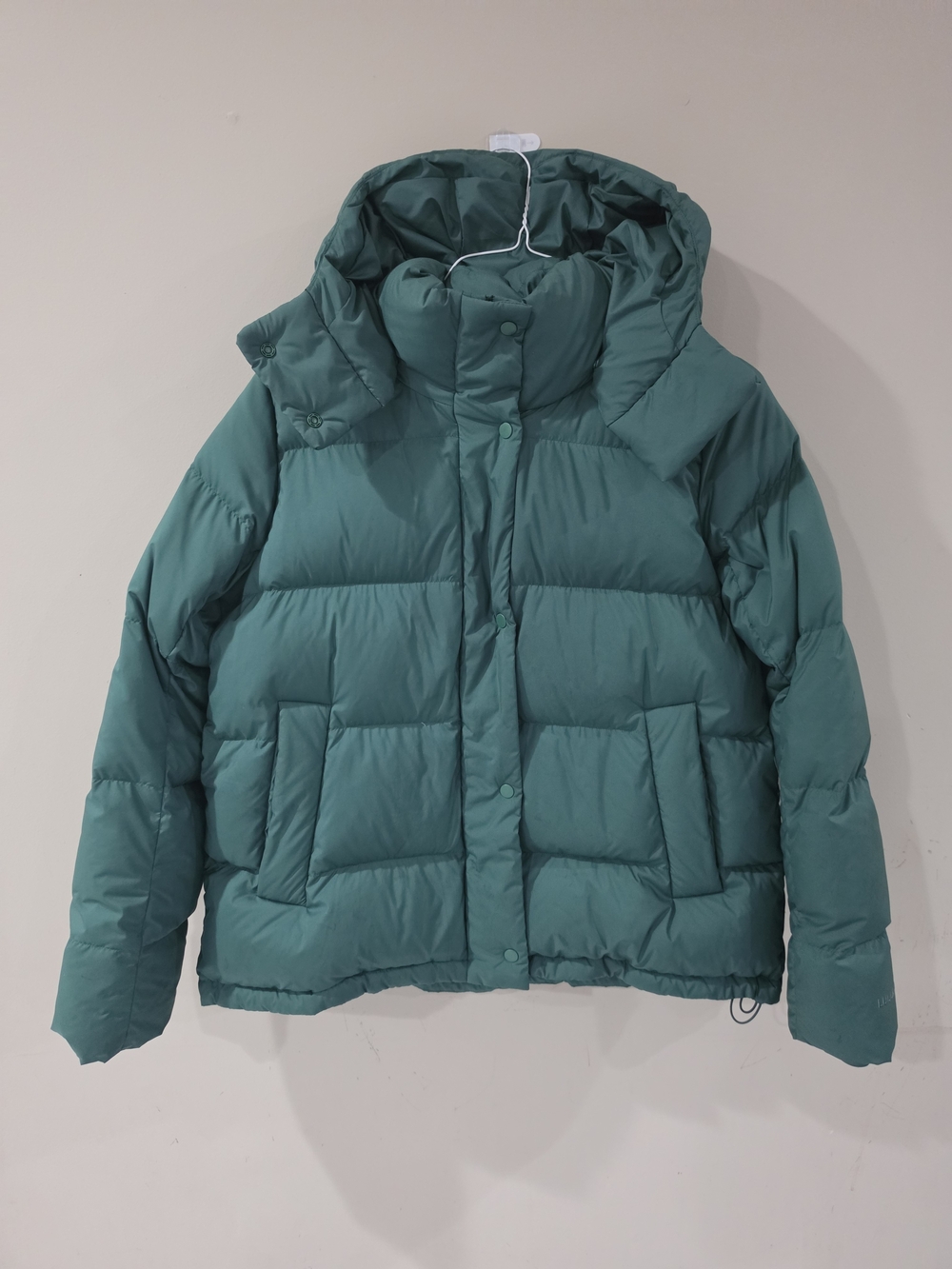 Lululemon Green Goose Down Hooded Puffer Jacket Size 8